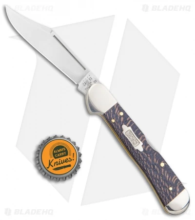 Case Knives Copperlock 4.25" Lockback Knife Black Sycamore Wood - Image 4