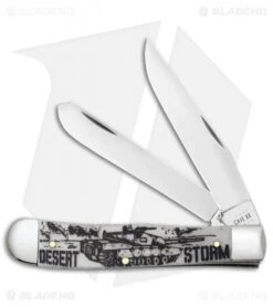 Case Knives Desert Storm Trapper Embellished Smooth Natural Bone - 50953