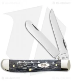 Case Mini Trapper Pocket Knife Gray Bone Crandall Jig (6207 SS) - 58414