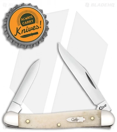 Case Knives Natural Bone Smooth Mini Copperhead (62109X SS) - Image 2