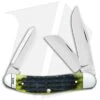 Case Knives Sowbelly Pocket Knife 3.875" Olive Green Russell Bone (TB6339 SS)