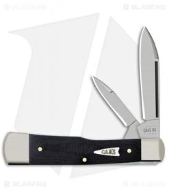 Case Large Gunstock Knife 3.0" Black Micarta (102130 SS)