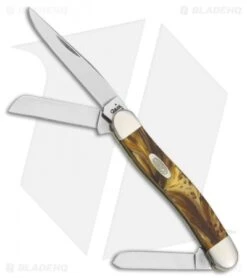 Case Medium Stockman Knife 3.625" Butter Rum Corelon (6318SS) 9318BR