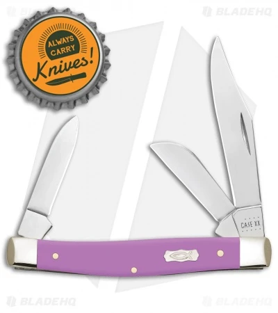 Case Medium Stockman Pocket Knife Lilac Synthetic (4344 SS) 39167 - Image 4