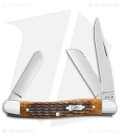 Case Medium Stockman Rogers Corn Cob Jig Antique Bone (6318 SS) - 52834