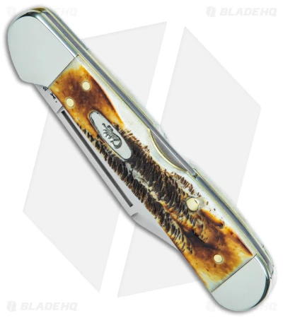 Case Mini CopperLock Knife 3.6" Case 6.5 BoneStag (6.51749L SS) 65327 - Image 2