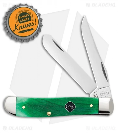 Case Mini Trapper Pocket Knife 3.5" Clover Sawcut Bone (6207 SS) 23213 - Image 2