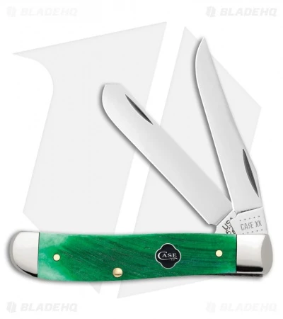 Case Mini Trapper Pocket Knife 3.5" Clover Sawcut Bone (6207 SS) 23213