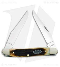 Case Muskrat Pocket Knife 3.875" Antique Bone Barnboard Jig (MUSKRAT SS) 25154