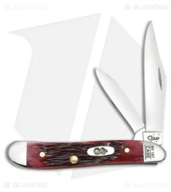 Case My First Case Peanut Knife 2.875" Peach Seed Jigged Old Red Bone 3693