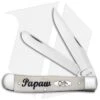 Case Papaw Trapper Knife 4.1" Natural Bone (6254 SS) 10430