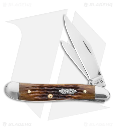 Case Peanut Knife 2.9" Antique Bone/Rogers Corn Cob Jig (6220 SS) 52828