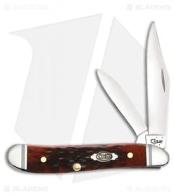 Case Peanut Pocket Knife 2.875" Jigged Walnut Bone (6220 SS) 26023
