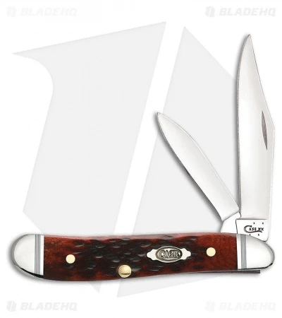 Case Peanut Pocket Knife 2.875" Jigged Walnut Bone (6220 SS) 26023
