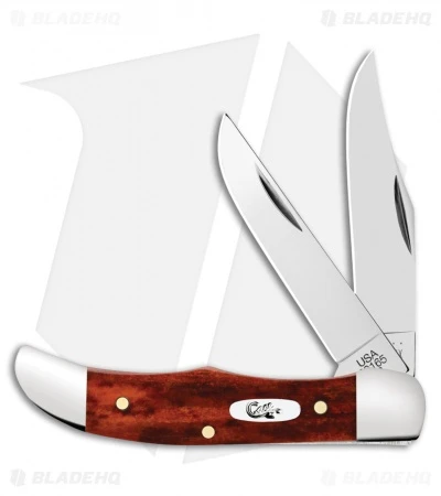 Case Pocket Hunter Knife 2.75" Smooth Chestnut Bone (62165 SS)