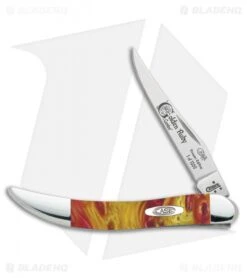 Case Premier Edition Small Texas Toothpick Knife 3" Golden Ruby Corelon