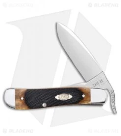 Case Russlock Dark Molasses Bone Sawcut Jig (61953 1/2L SS)