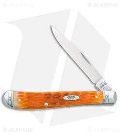 Case Slimline Trapper Knife 4.1" Cayenne Bone/Crandall Jig (61048 SS) 35814