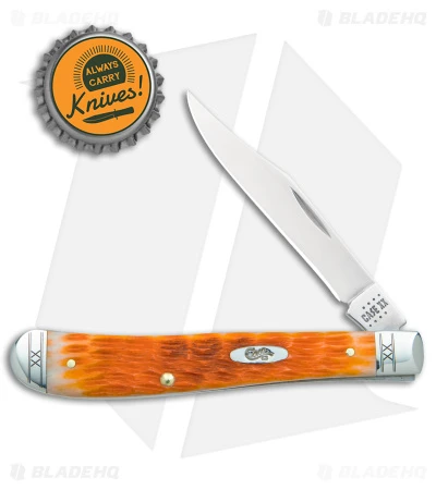 Case Slimline Trapper Knife 4.1" Cayenne Bone/Crandall Jig (61048 SS) 35814 - Image 4