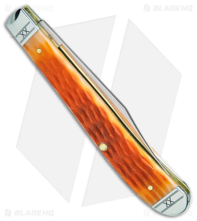 Case Slimline Trapper Knife 4.1" Cayenne Bone/Crandall Jig (61048 SS) 35814 - Image 3