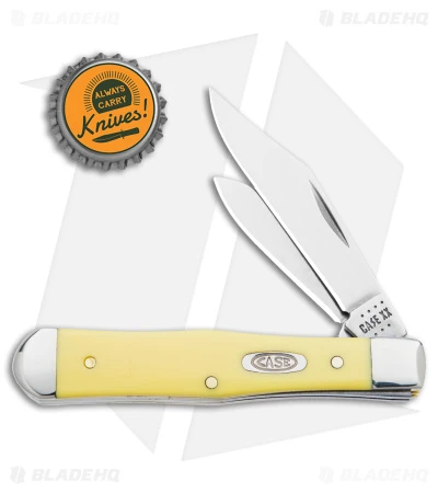 Case Small Swell Center Jack Knife 3" Yellow Synthetic (3225 1/2 SS) 65327 - Image 4