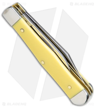 Case Small Swell Center Jack Knife 3" Yellow Synthetic (3225 1/2 SS) 65327 - Image 3