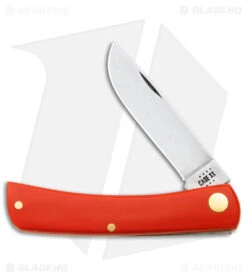 Case Sod Buster Jr Knife 3.625" American Workman Smooth Red Synthetic (4137 CS)