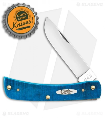 Case Sodbuster Jr. Knife 3.625" Caribbean Blue Sawcut Bone (6137 SS) 25590 - Image 2