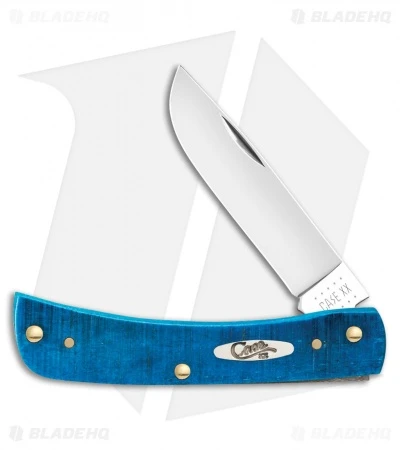 Case Sodbuster Jr. Knife 3.625" Caribbean Blue Sawcut Bone (6137 SS) 25590