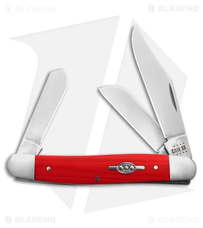 Case Stockman Knife Smooth Red G-10 (3" Polish) 45401