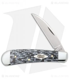Case Sway Back Pocket Knife 3.125" Black And White Fiber Weave (TB101117 SS)