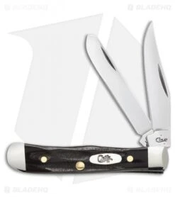 Case Tiny Trapper Traditional Pocket Knife 2.375" Black Buffalo Horn (BH2154 SS)