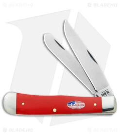 Case Trapper Knife 4.1" American Workman Smooth Red Synthetic (4254 CS) 73930
