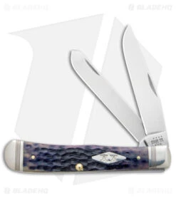 Case Trapper Knife 4.25" Jigged Purple Bone (6254 SS) 31620