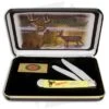 Case Whitetail Deer Trapper Knife 4.125" Yellow Synthetic (6254 SS)