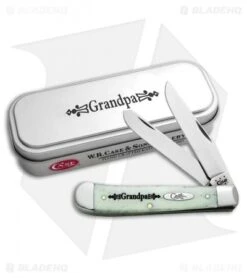 Case Grandpa Trapper Knife 4.125" White Bone (6254 SS) 10373
