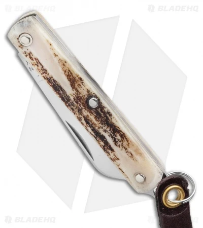 GEC #05 Keychain Knife Sambar Stag (1.5" Plain) - Image 2