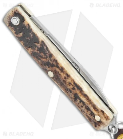 GEC #05 Keychain Knife Sambar Stag (1.5" Plain) 052121 Sambar Stag - Image 4