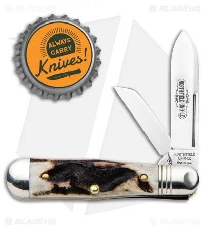 GEC #06 Northfield UN-X-LD Pemberton Pocket Knife 2.75" Sambar Stag 062219 - Image 4