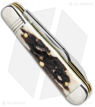 GEC #06 Northfield UN-X-LD Pemberton Pocket Knife 2.75" Sambar Stag 062219 - Image 3