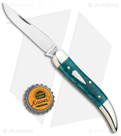 GEC #12 Tidioute Cutlery Toothpick Pocket Knife 4.0" Aqua Camel Bone 128119 - Image 4