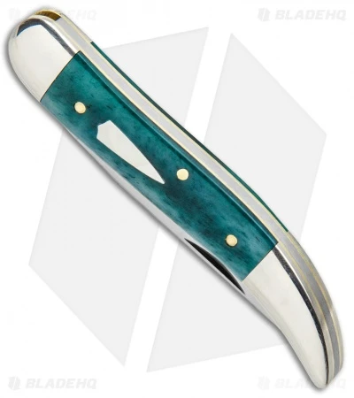 GEC #12 Tidioute Cutlery Toothpick Pocket Knife 4.0" Aqua Camel Bone 128119 - Image 2