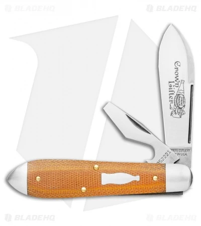 GEC #85 Tidioute Crown Lifter Natural Canvas Micarta (2.75") 852221CL