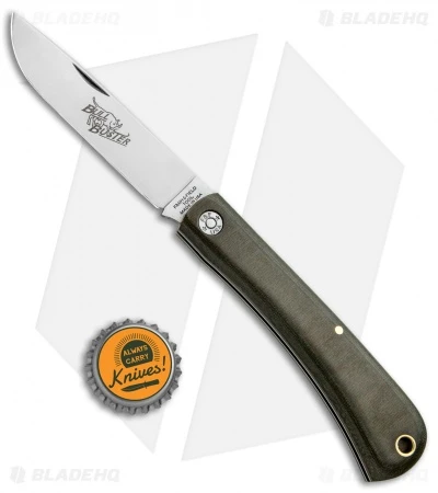 GEC #21 Farm & Field Bull Buster Slip Joint OD Green Linen Micarta (4.625"Satin) - Image 4