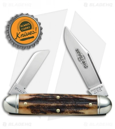 GEC #35 Northfield UN-X-LD Churchill Pocket Knife 3.75" Sambar Stag 351217 - Image 4