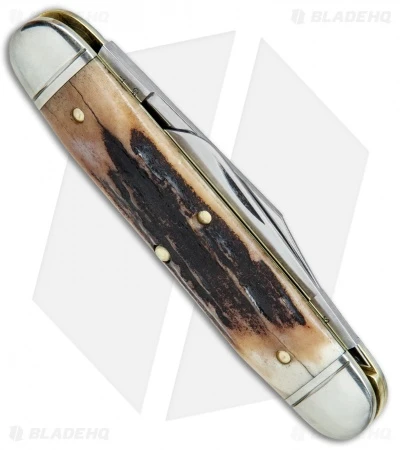 GEC #35 Northfield UN-X-LD Churchill Pocket Knife 3.75" Sambar Stag 351217 - Image 3