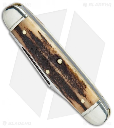 GEC #35 Northfield UN-X-LD Churchill Pocket Knife 3.75" Sambar Stag 351217 - Image 2