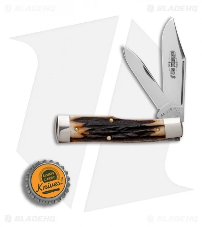 GEC #44 Northfield UN-X-LD Gunstock Buffalo Jack Pocket Knife 3.3" Sambar Stag - Image 4