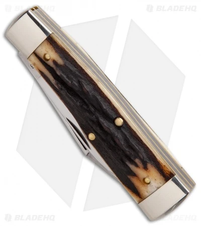 GEC #44 Northfield UN-X-LD Gunstock Buffalo Jack Pocket Knife 3.3" Sambar Stag - Image 3