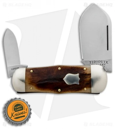 GEC #46 Tidioute Cutlery Whaler Pocket Knife 4.3" Muscle Bone 462218 - Image 4
